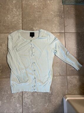 Alex Marie Pale Mint Button-Up Cardigan